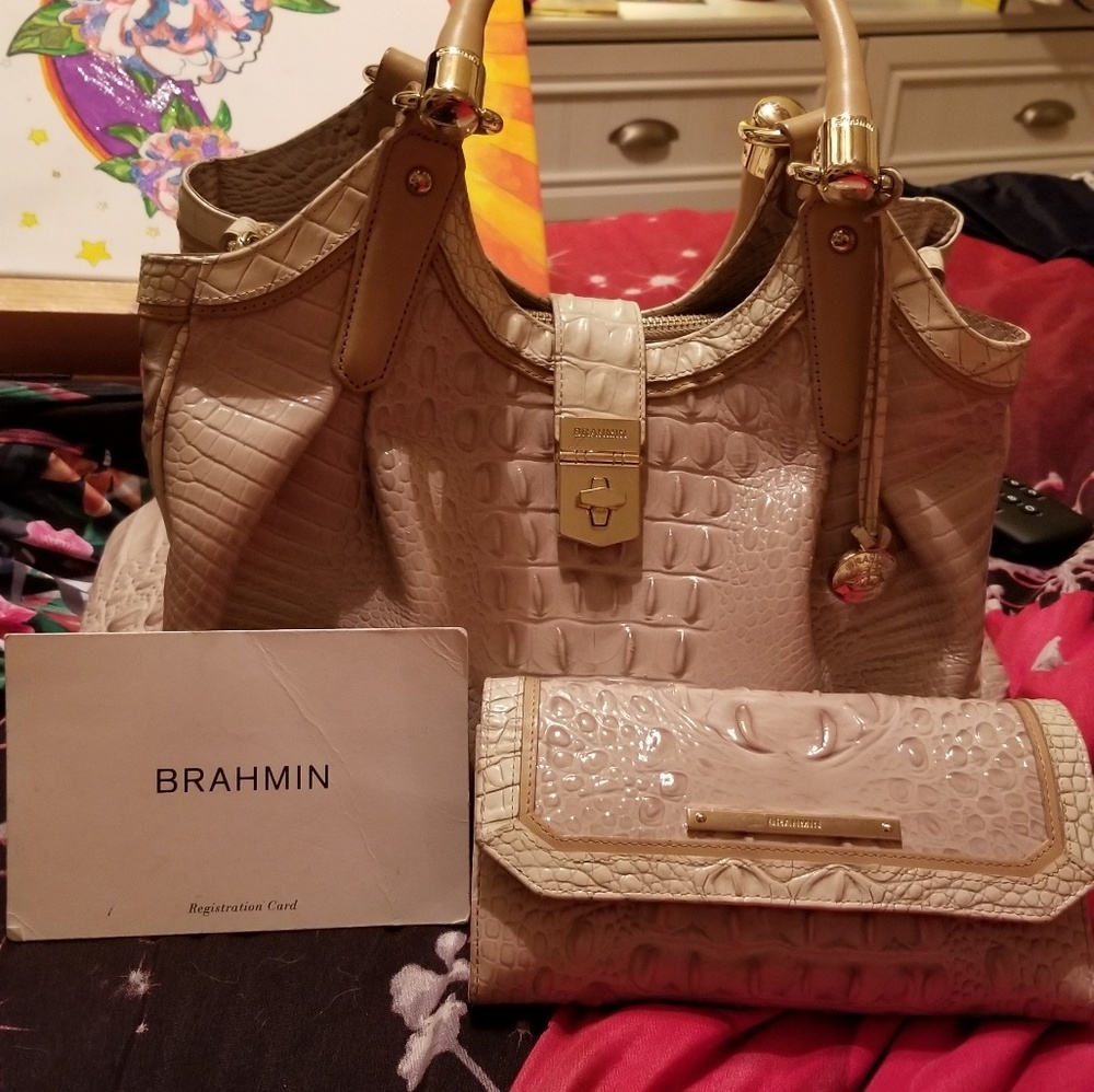Designer Brahmin Purse and wallet Set Brand New